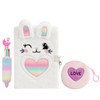 Belegao Rabbit Diary with Lock for Girls, Fluffy Journal with