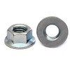 MonsterBolts - M6 Hex Flange Nuts, DIN 6923, Zinc CR+3, 10 Pack