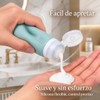 Juego de 4 Botellas de Silicona para Viaje, 90 ml,