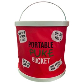 Diabolical DP1299 Portable Puke Bucket - Stag Do Accessories Men, Funny Gifts for Friends, Sick Bucket, Novelty Gifts for Men Under 20 pounds, Pregnancy Gifts for Mum Expecting, Festival Accessories