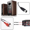 VGOL 2Pcs DIN 5 Pin to 2 RCA Cable Replacement