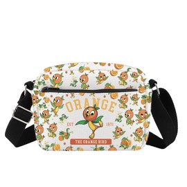 Orange Bird Inspire Crossbody Bag Cartoon Character Fan Gift Oranges Bird Est 1971 Messenger Bag Magic Kingd*m Gift (Orange 1971 HB CB)