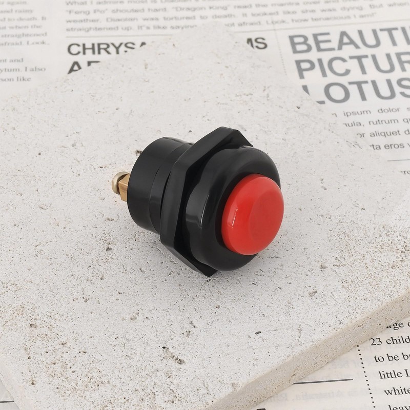 VGOL 2Pcs Car Push Button Switch 12V 25A Horn Switch