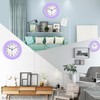 Topkey Silent Wall Clock Kitchen 9 Inch Retro Non-ticking Decorative