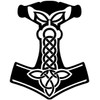 Samunshi® Sticker Mjölnir Vikings Viking for Car Motorcycle in 15