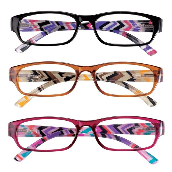 EasyComforts 3 Pack Women's Reading Glasses 1.50X