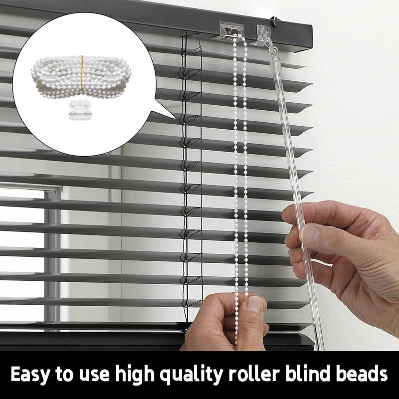 Roller Blind Chain,10m Roller Blind Cord Replacement with 10pcs Blind