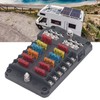 12 Way Fuse Box with LED Indicator DC12‑32V Waterproof Circuit