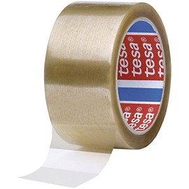 Tesa 04195 02 Packaging Tape PVC, PPL, Paper Packing Tape 50 mm x 66 m Transparent