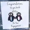 Congratulations to you both on your Engagement Penguin Card