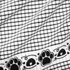 Cackleberry Home Paw Prints Terrycloth Kitchen Towels Windowpane Check Fabric,