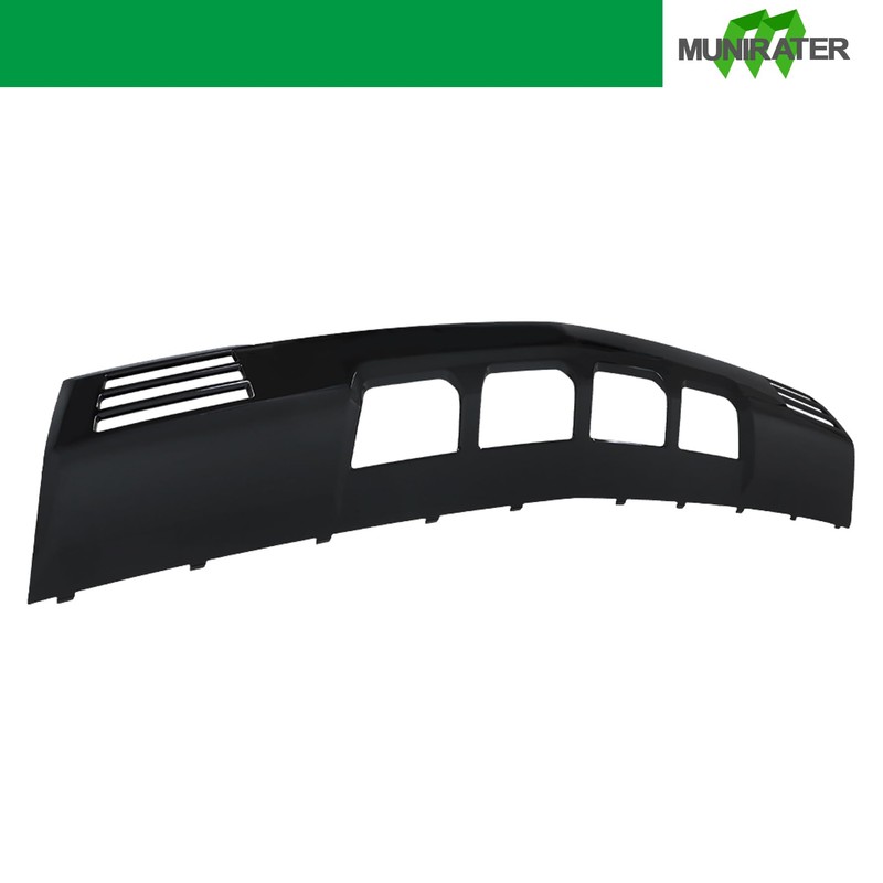 munirater Front Bumper Lower Valance Skid Plate Black Plastic Replacement