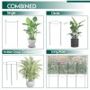 LKSSZS 12 Pack Garden Plant Support Stakes, Half Round Peony