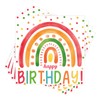 Pack of 40 Rainbow Napkins, Rainbow Decoration Children's Birthday, Napkins,