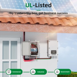 KWONONG UL Certified Junction Box, NEMA 6 Weatherproof 94V-0 Flame Retardant, Plastic Electrical Enclosure for Industrial Projects, Includes Mounting Plate (Grey Cover, 11"×7.5"×5.5")