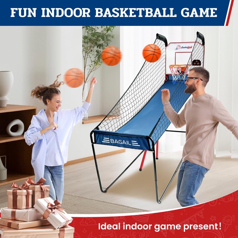 BAGAIL Basketball Arcade Game, Electronic Basketball Shooting Game, Arcade Sounds,