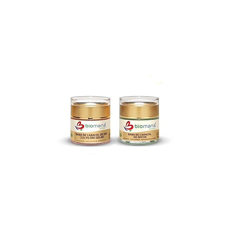 Dúo Baba de Caracol, crema de día FPS 50+ y