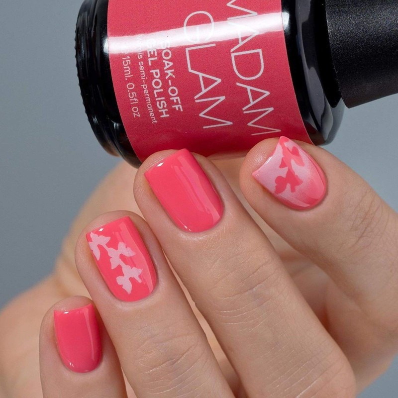 Whats Up Nails - Butterfly Chain Vinyl Stencils for Nail