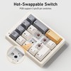 Kisnt Mechanical Number Pad,Hot Swappable Numpad Wired USB 17 Keys