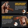 FANKAI Cigar Torch Lighter with Cigar V Cutter Cigar Punch
