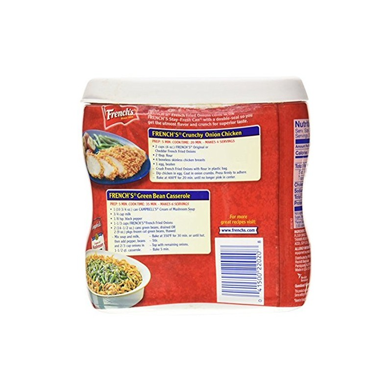 French's ORIGINAL French Fried Onions-3 (three) 6oz cans