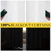 NICETOWN 100% Absolutely Blackout Linen Curtains with Thermal Insulated Liner,