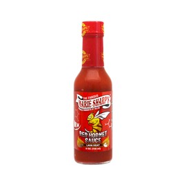 Marie Sharp’s Red Hornet Hot Sauce, 5 oz | Extra Hot Habanero & Trinidad Scorpion Pepper Blend | All Natural Belizean Sauce