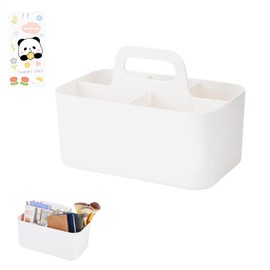 DIBALIYI Multipurpose Caddy Organizer, Plastic Art Supply Storage Organizer with 5 Drawers, Stackable Stationery Storage Box with Handle for Cosmetics Pencil Bathroom