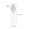 SAFIGLE 2pcs Clear Foaming Pump Bottle Refillable Travel Dispenser for