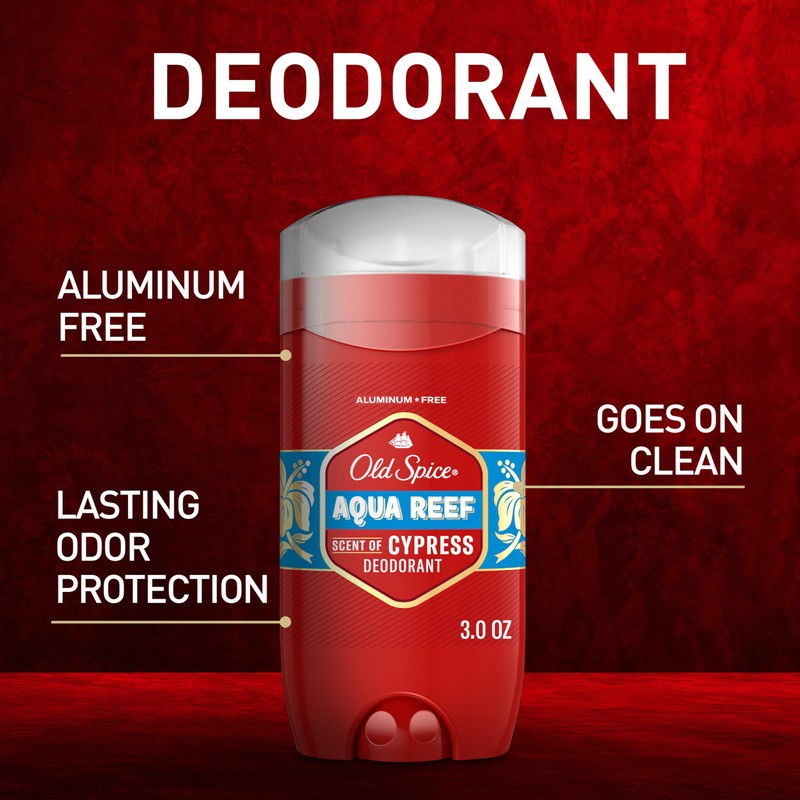 Old Spice Aluminum Free Deodorant for Men, 24/7 Odor Protection,