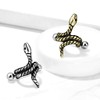 Pierced Owl - 16GA 316L Stainless Steel Coiled Snake Cartilage