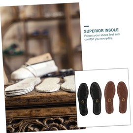Mobestech Men's Shoes Insoles 2 Pairs High Arch Support Anti-slip Breathable Absorbent Insoles