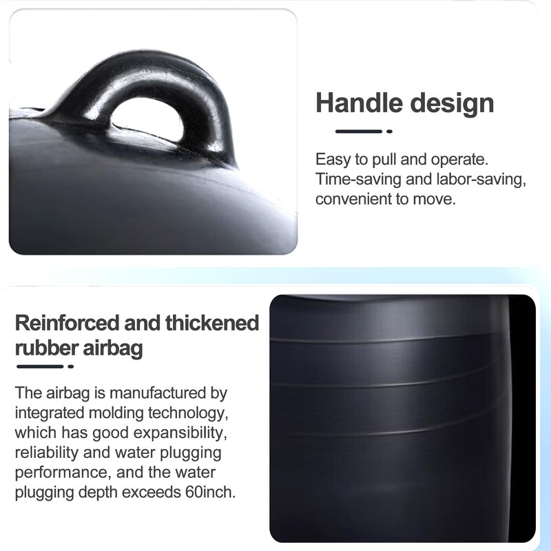 3 Inch Inflatable Pipe Plug, Water Shut Off Airbag for