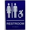 BUILDINGSINGS.COM Unisex ACCESSIBLE Restroom - Compliant Sign. 6"x9" Sign-REF24-102
