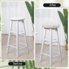 Marsui 4 Pieces Soft Stool Covers Round Bar Stool Cushions