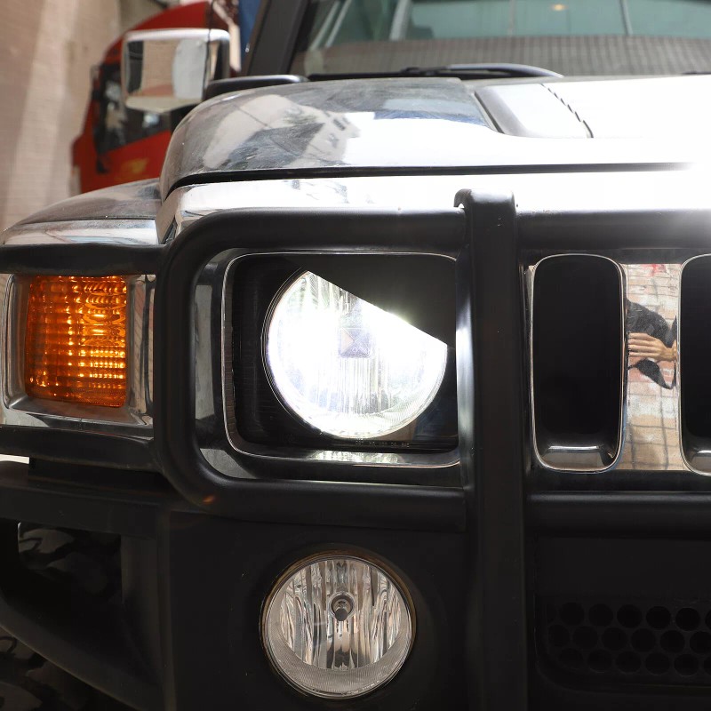 auguisy-motortrim Headlight Angle Panel Angry Eyes Trim Cover For Hummer