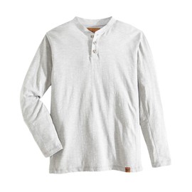 Venado Long Sleeve Shirts for Men – Flex Henley Shirts for Men Outdoor Wear (Light Heather, Large)