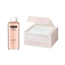 Shiseido Treatment Enamel Remover 4.1 fl oz (120 ml) + Care Cotton 80 Piece Set