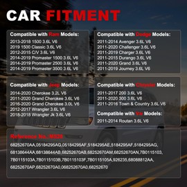 GZGN 68252670AA Oil Pump with 926-235 Solenoid Valve Compatible with Chrysler 200 300 Town Country Avenger Challenger Charger Durango Caravan Journey Cherokee Wrangler RAM 1500 3.2L 3.6L 2011-2020