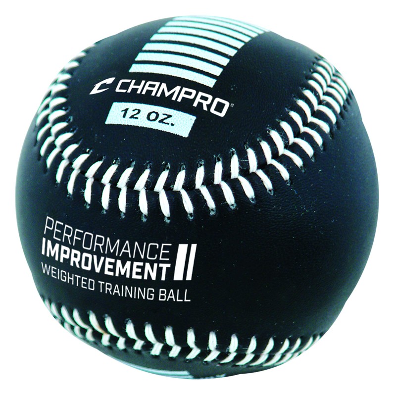 Champro Basic Weighted Training Baseball (Blue/Yellow/Black, 9-Inch)