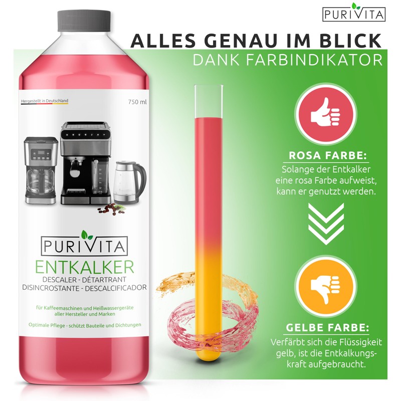 Purivita - Universal Descaler 750 ml for Fully Automatic Coffee