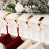 DOYOLLA Christmas Stocking Holders Xmas Fireplace Hanger Hooks Holiday Mantel