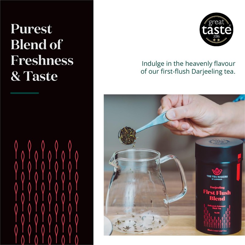 Darjeeling Tea Loose Leaf - Natural First-Flush Indian Black Tea
