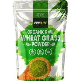ProElite Organic Wheatgrass Powder 500g Premium EU High in Iron & Fibre to Support Energy and Stress, Vegan Keto Superfood Supergreen Raw Natural Wheatgrass Powder Juice, Wheat Grass Shots PROELITE