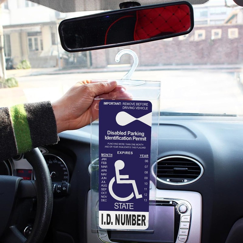 2 Pack Portable Handicap Placard Holder | Disability Placard Holder