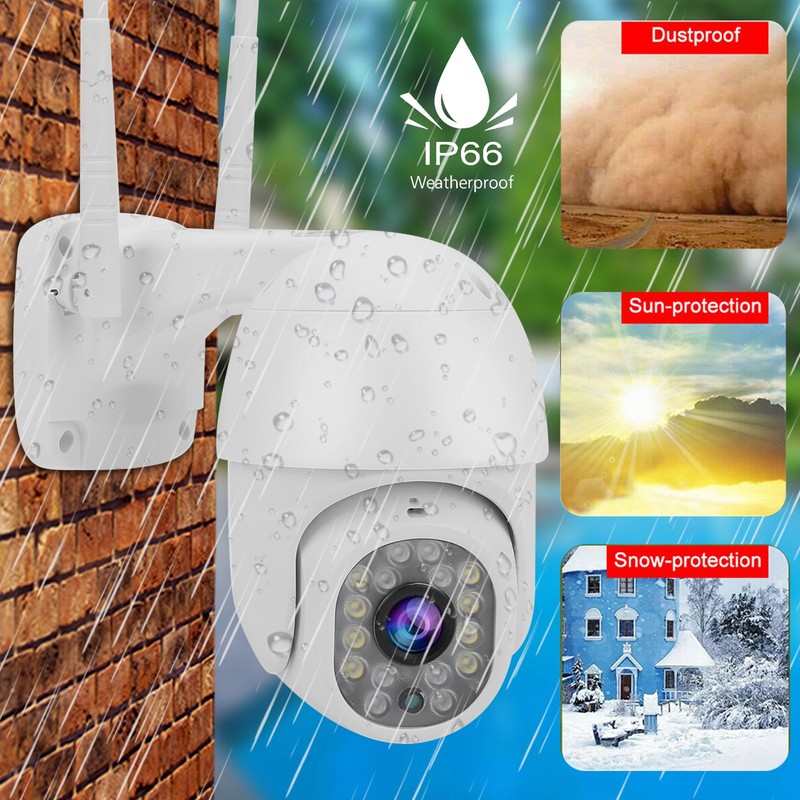 WiFi PTZ Cam 1080P Night Viewing Smart Track IP66 Waterproof