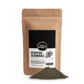 Spicy Welt Black Ground Pepper - 100% Pure Natural Ground Peppercorns, Black Pepper Powder, No Additives, 100 g