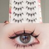 False Eyelashes, Natural Popular Upper Eyelashes, Short, Thick, Popular Black,
