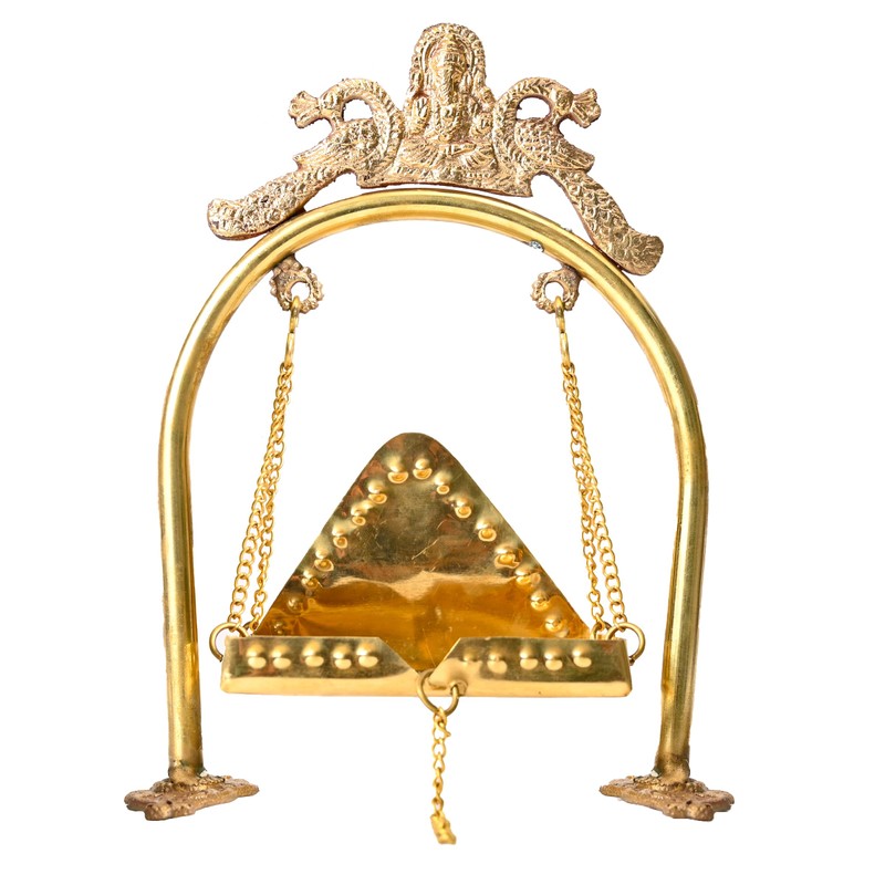 Tarini Gallery Brass Laddu Gopal Jhula Krishna Palna Swing Indian