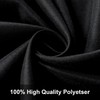 Joccun 6X9FT Black Backdrop Background for Photography,Polyester Backdrop Curtain Background